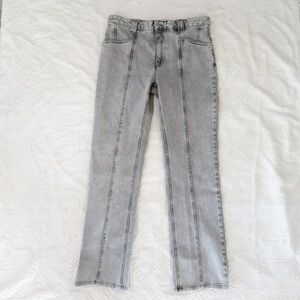 Isabel Marant Vokayae Jeans 44 Pin Tuck Seamed